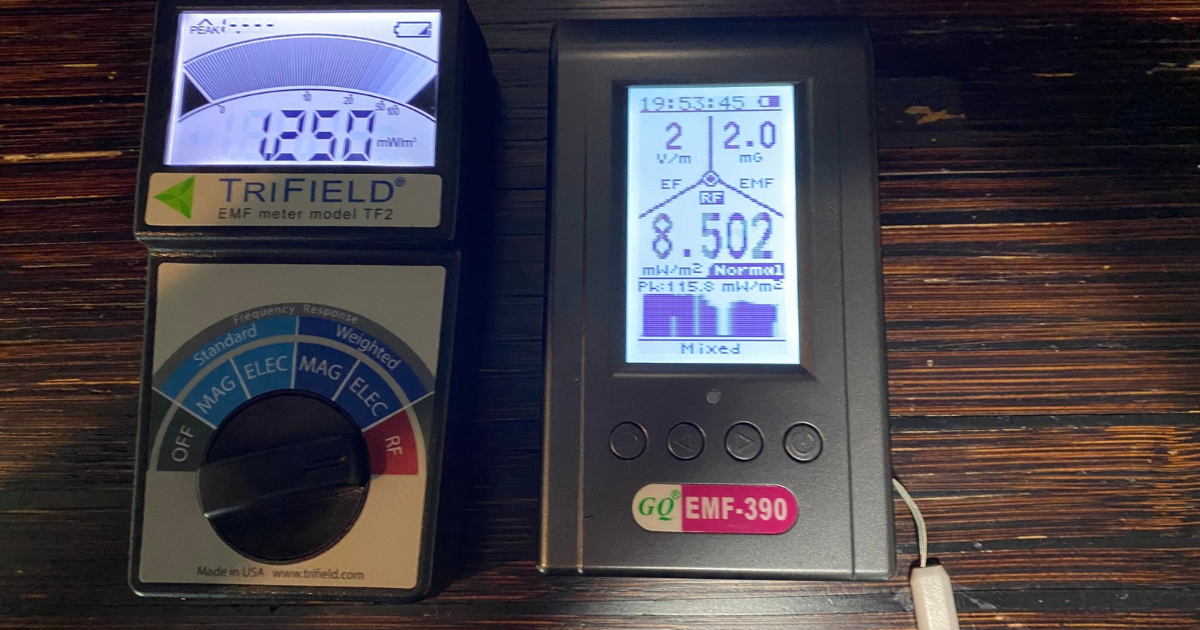 Trifield TF2 EMF Meter and GQ EMF-390